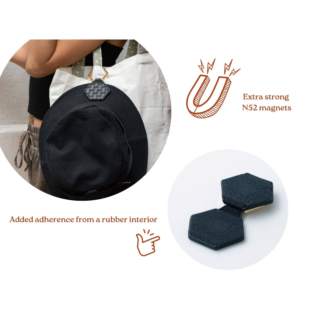 Magnetic Hat Clip - Black Classic - Premium hat accessory