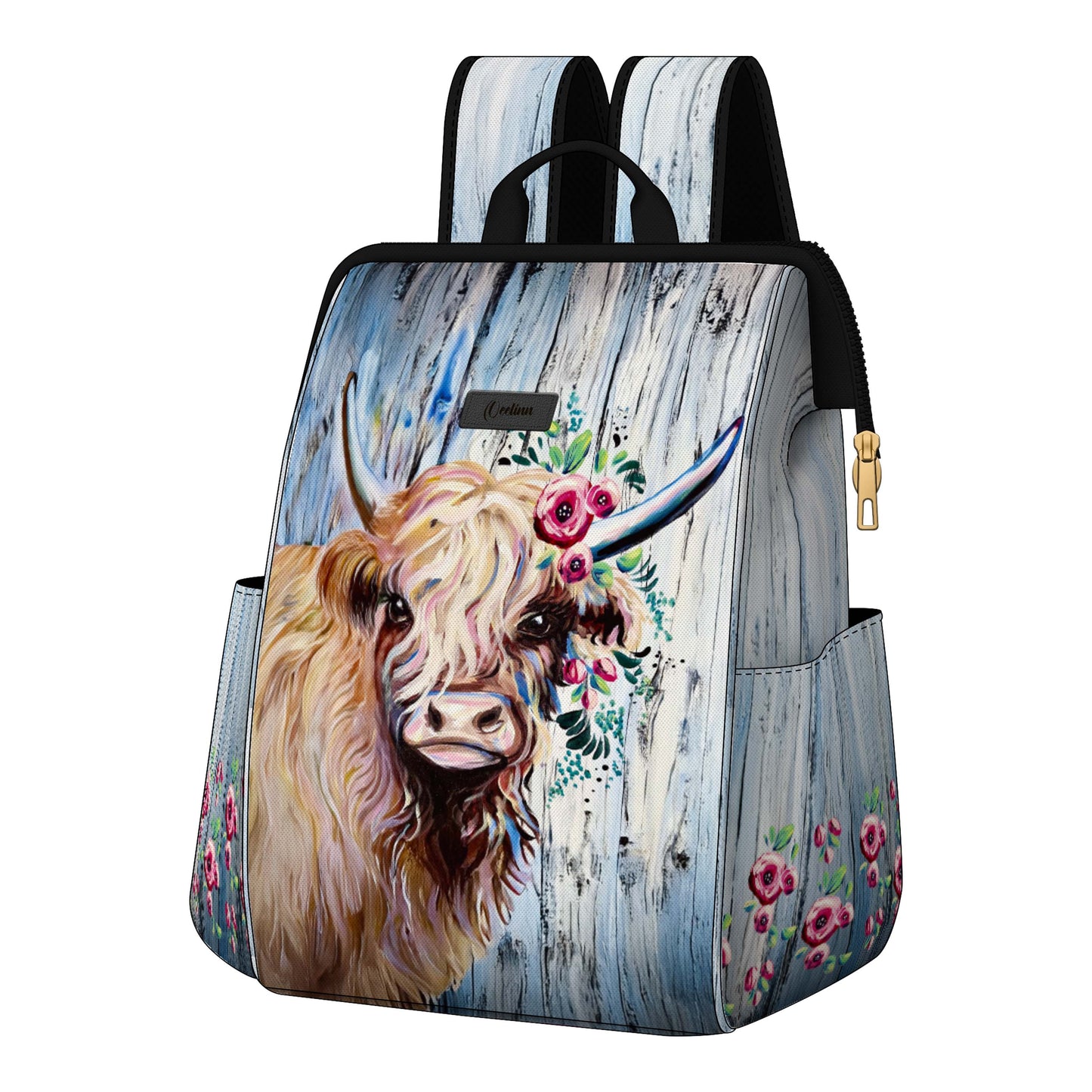Highland Cows Design Backpacking Cooler with Comfortable Straps