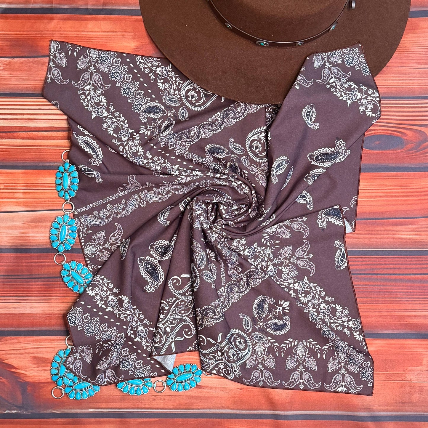 AV3002 PAISLEY PRINT WILD RAG 28x28