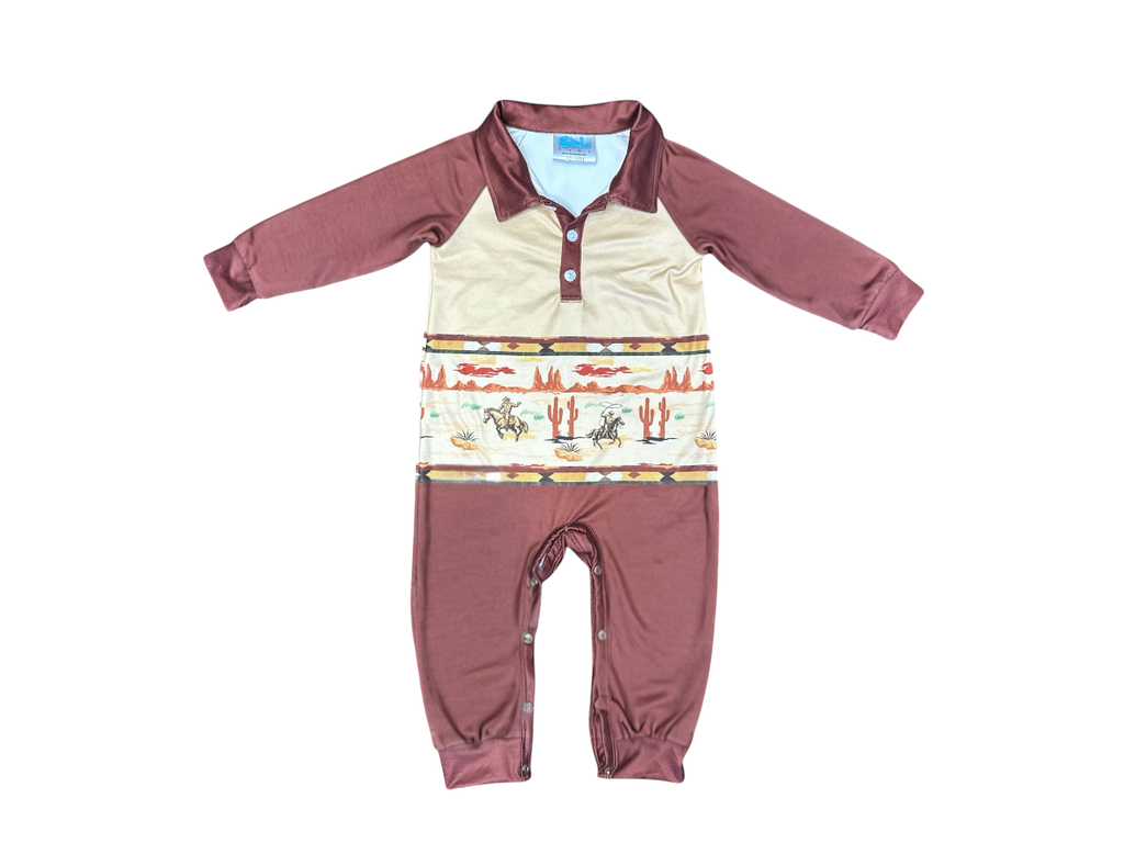 Desert Cowboy LS Romper