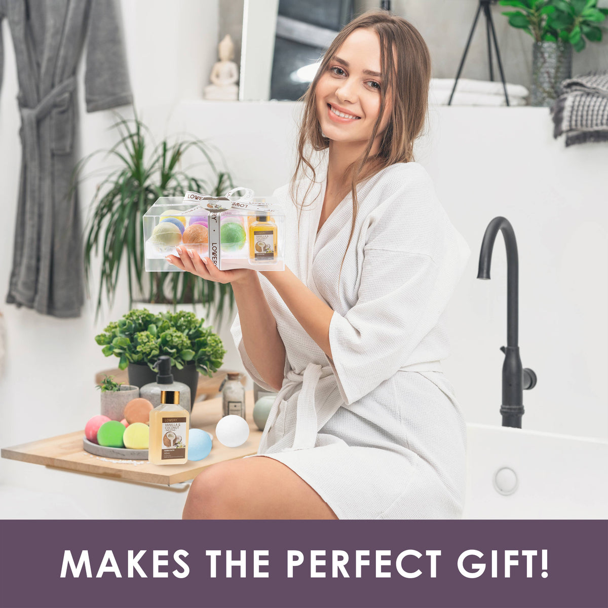 Bath Bombs Gift Set - Home Spa Set in Multiple Fragrances