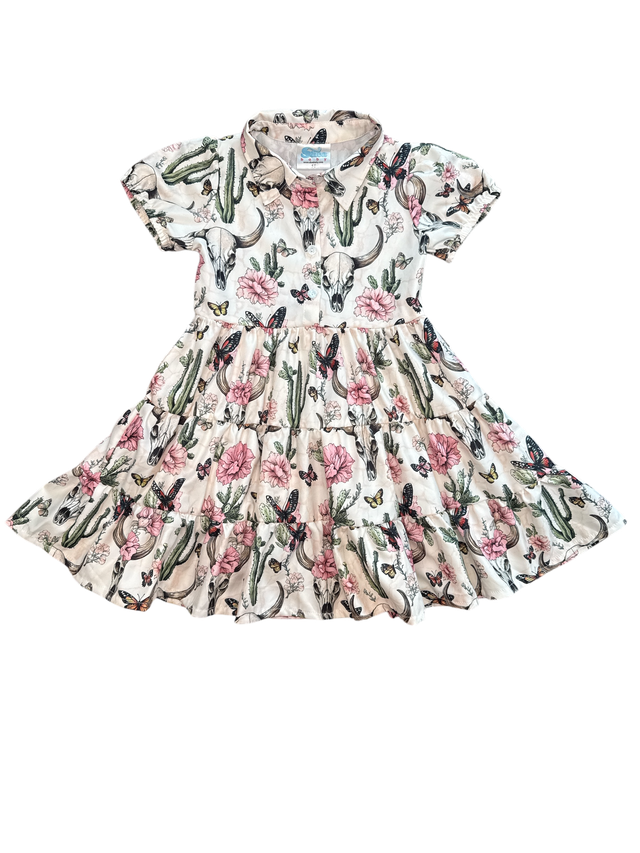 Cactus Floral Flow Dress