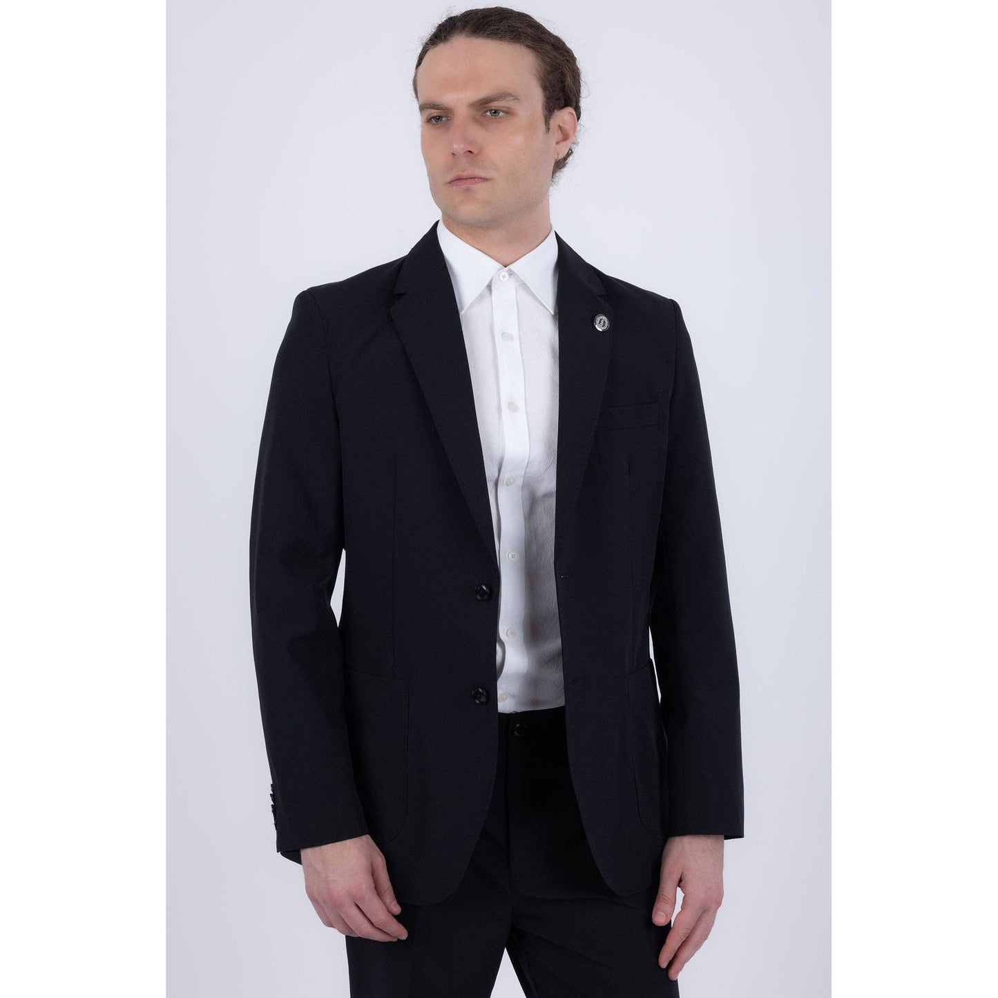 Men's 2-Pieces 2-Button Notch Lapel Suit Set 6SU08