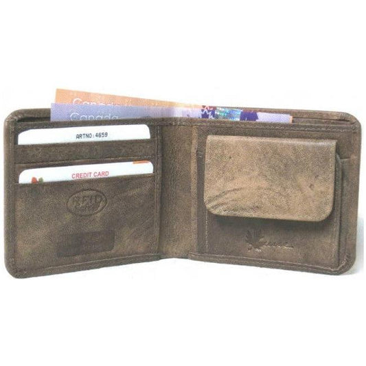 IGI CANADA - Genuine Cowhide Leather Men's RFID Wallet # 4659R