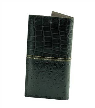 Gator and Ostrich Print Rodeo Western Wallet 1724