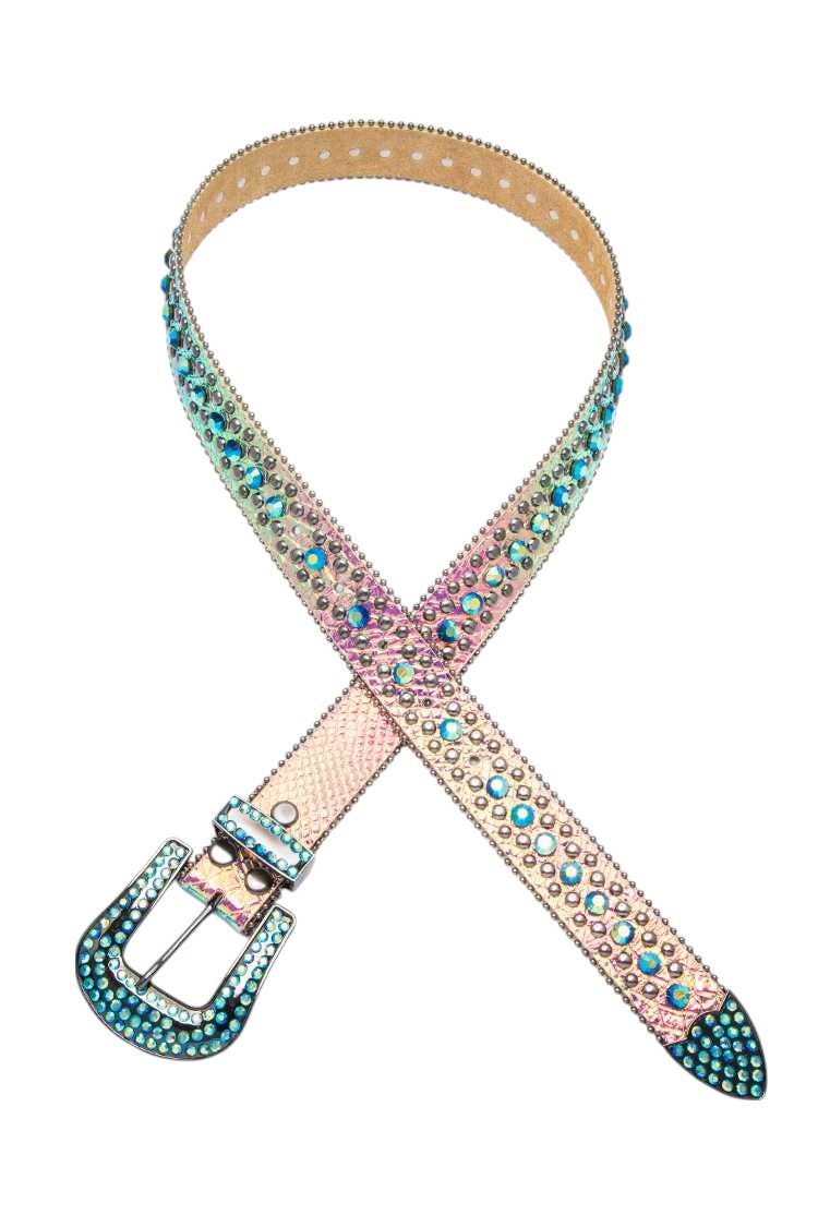 Crystal Buckle Iconic Fashion Belt