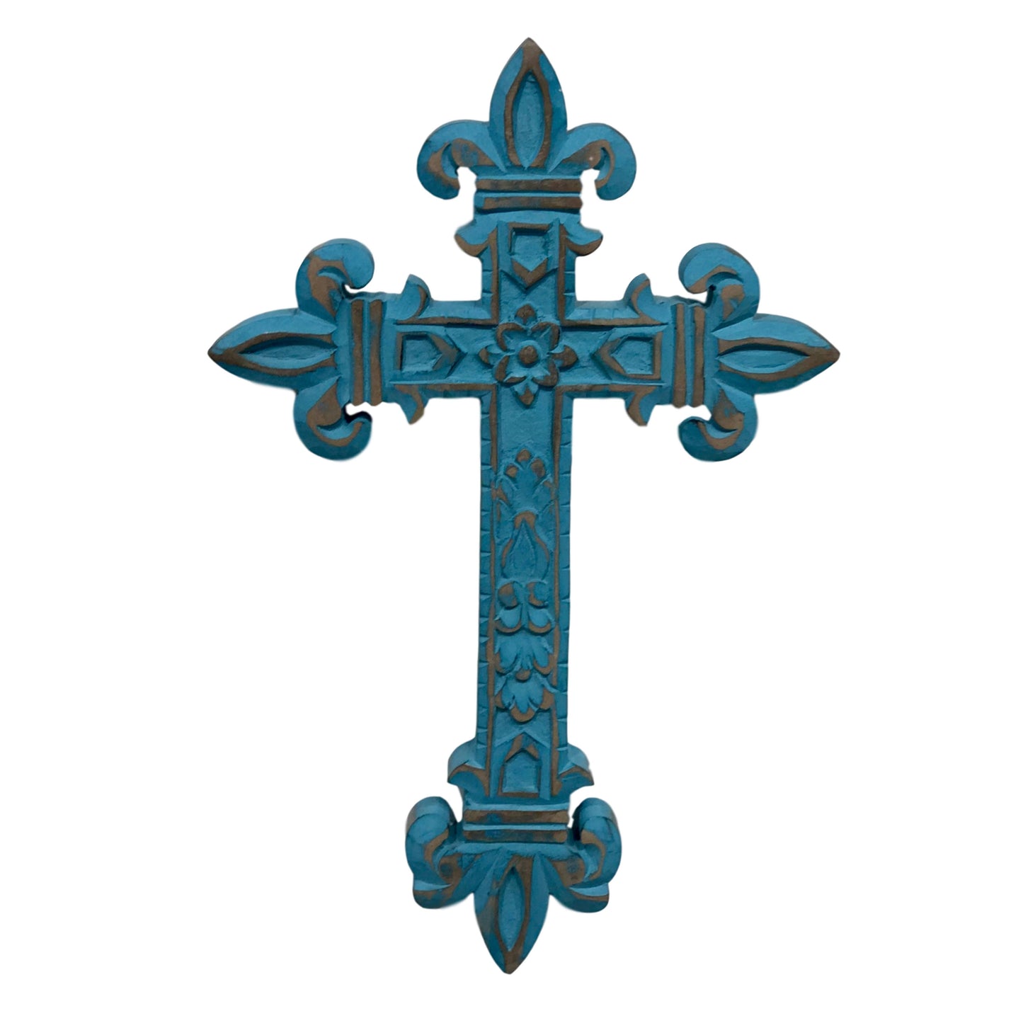 Chartres Hand-Carved Wood Wall Cross