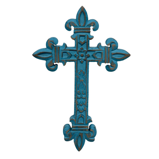 Chartres Hand-Carved Wood Wall Cross