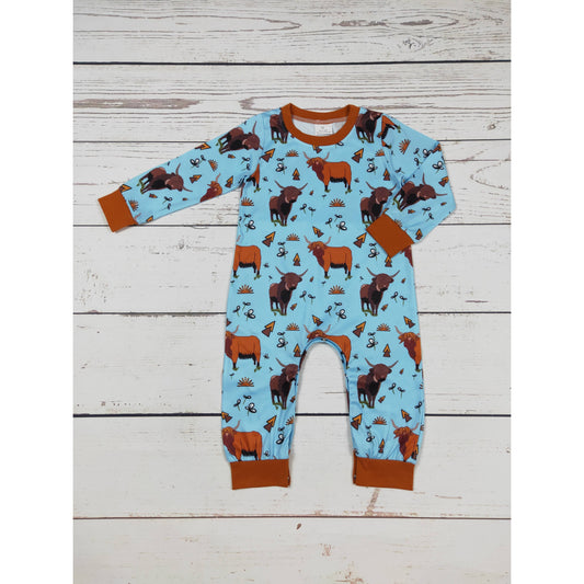 Cows Print Baby Romper