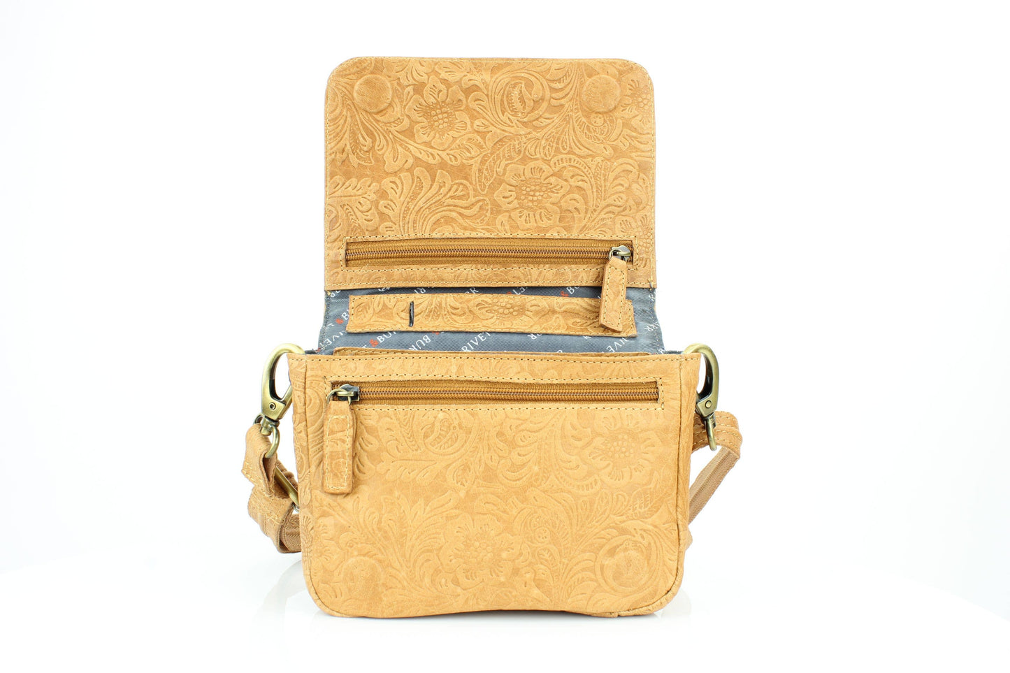 Women's Flap Over Crossbody Bag with Hidden Storage 1834