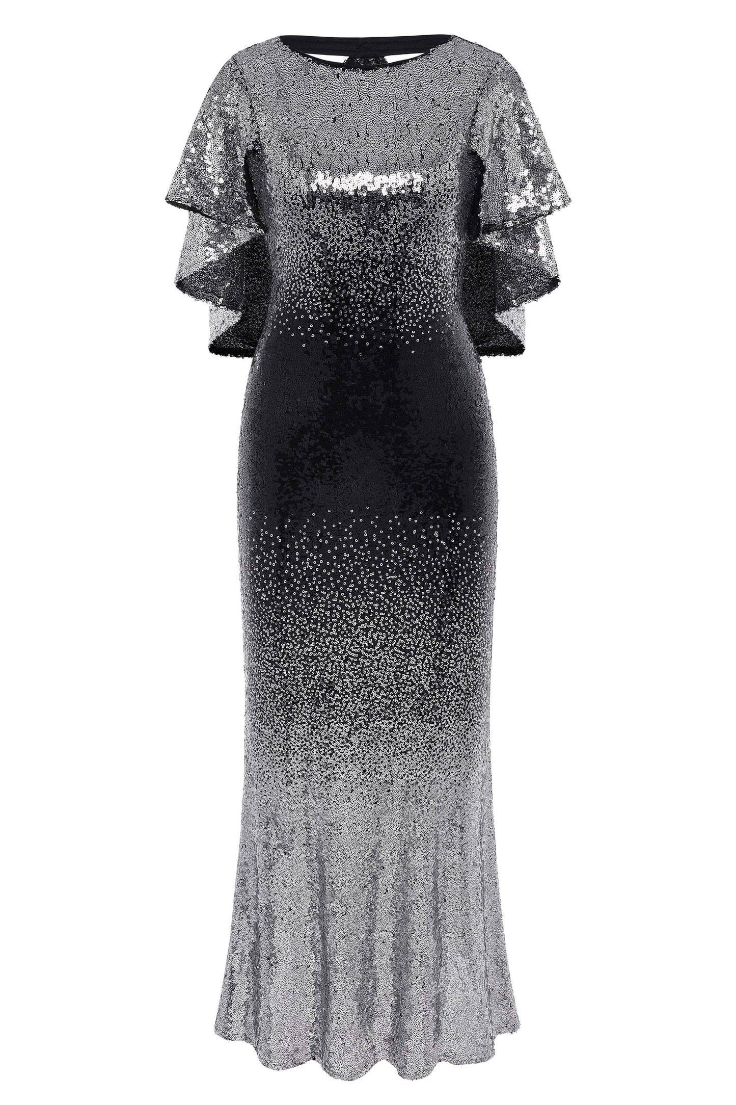 Zouzou Ombre Sequins Evening Gown