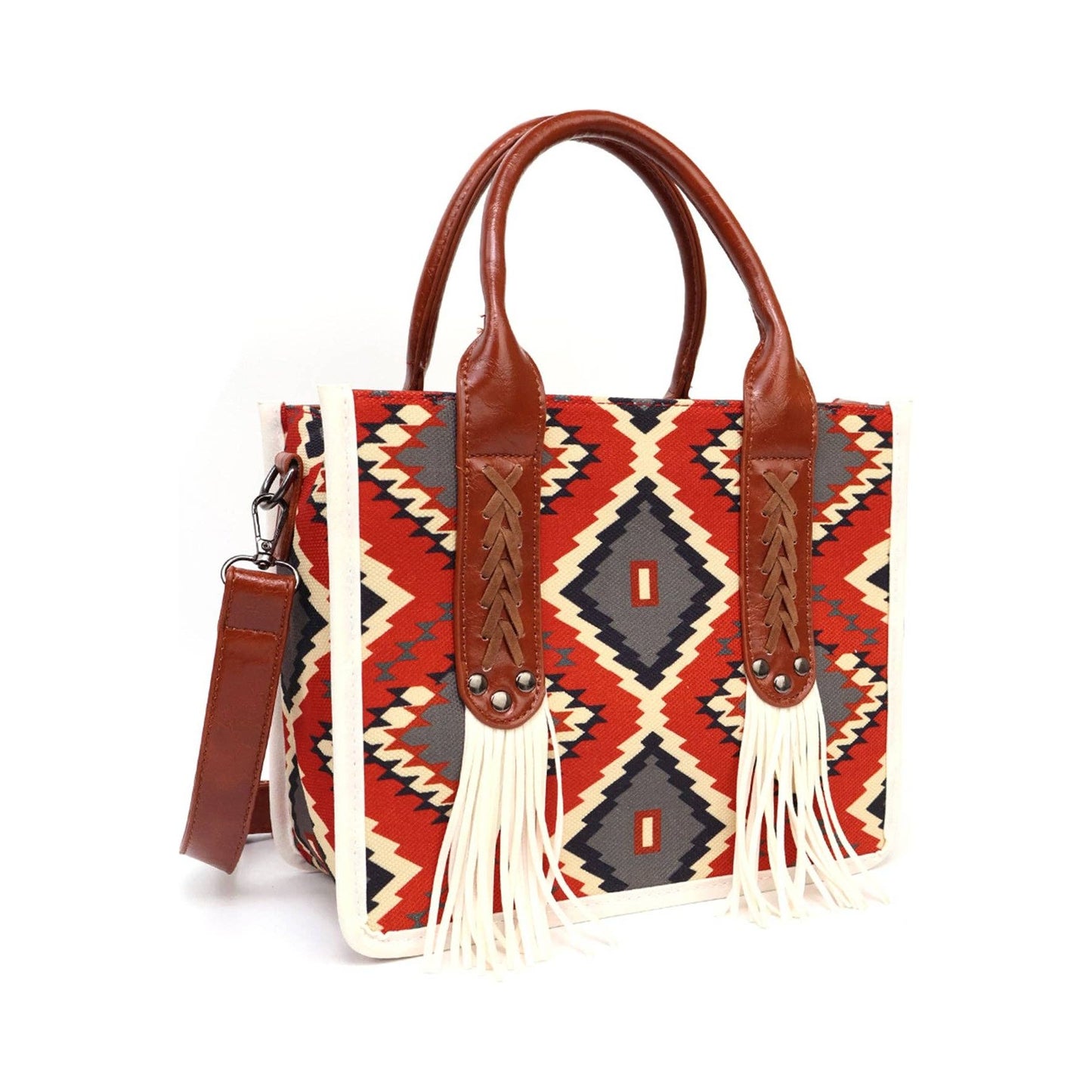 Fringe Aztec Western Tote Bag