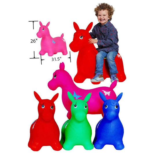 Cap Zone - Kids Extra Jumbo Horse Inflatable Hopper Toy