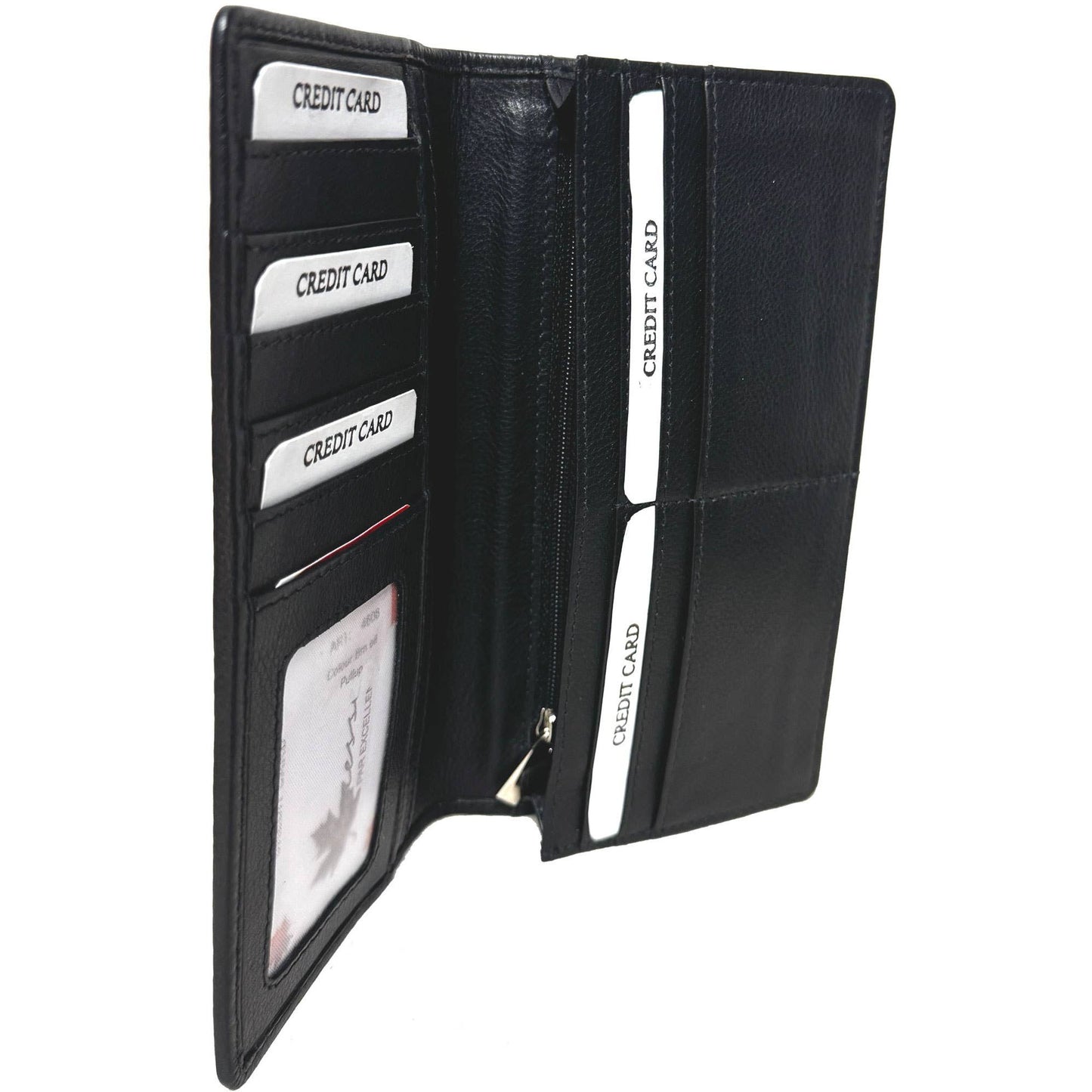 Genuine Cowhide Leather Breast/Coat RFID Card Wallet #4608