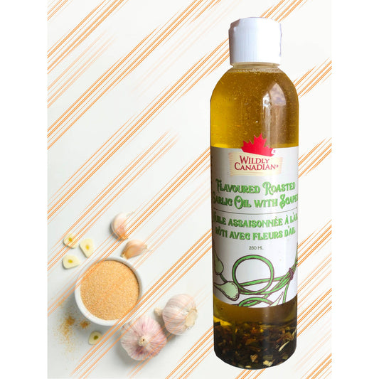 Flavoured Roasted Garlic oil with Scapes