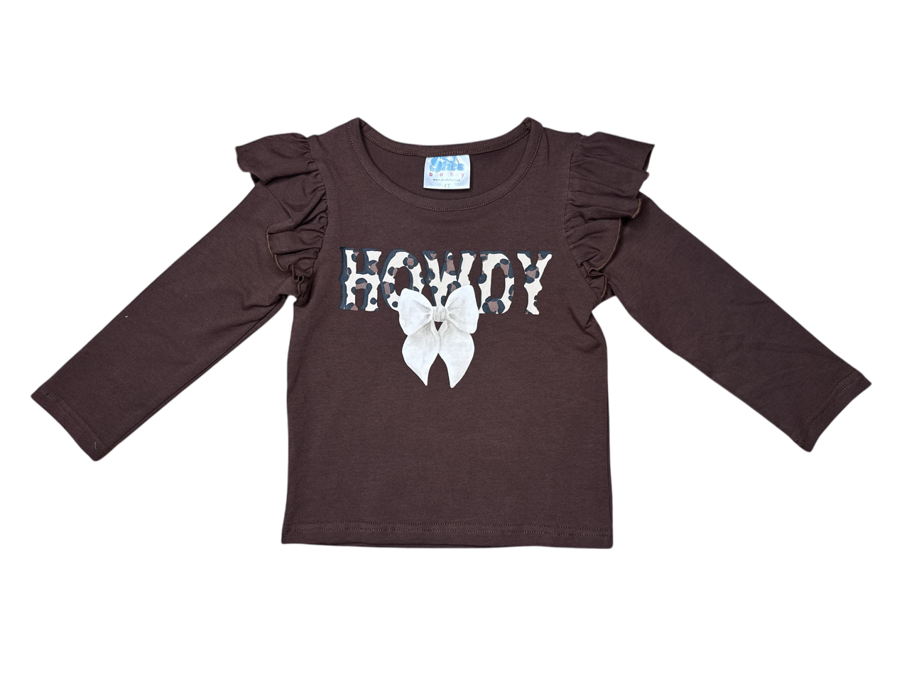 Leopard Howdy Graphic LS Shirt