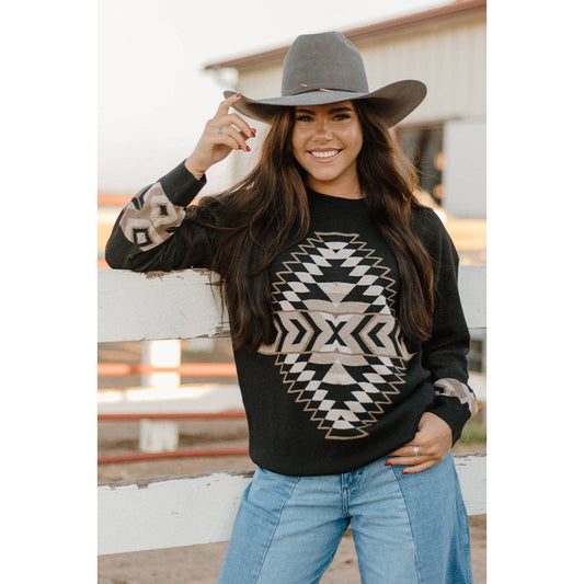 Night Aztec Sweater