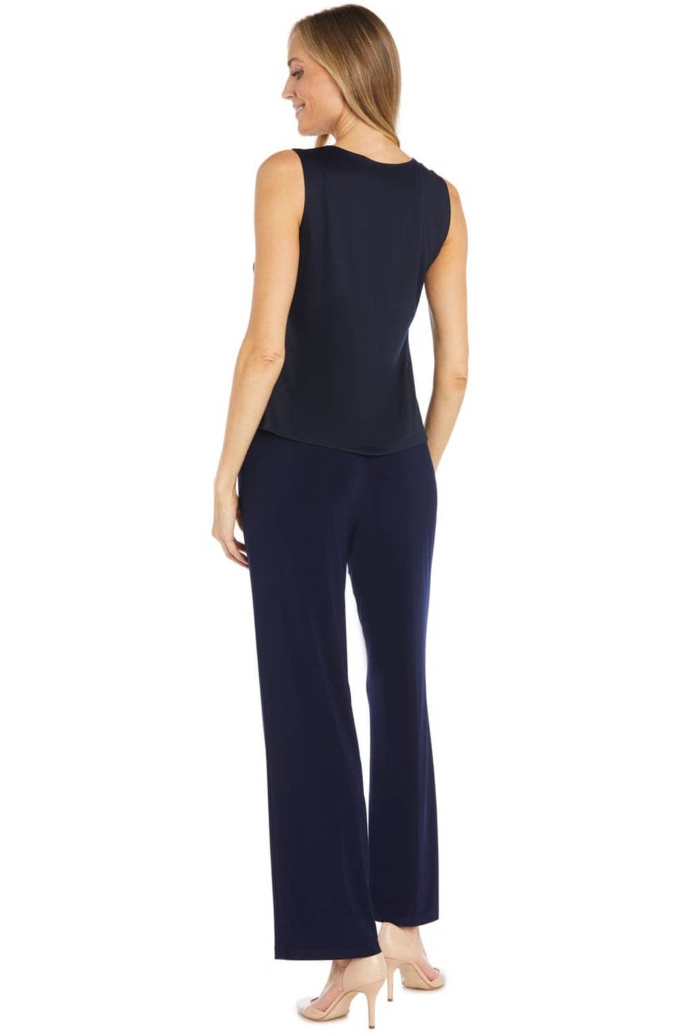 R&M Richards Floral Embroidered 3-Piece Formal Pants Set