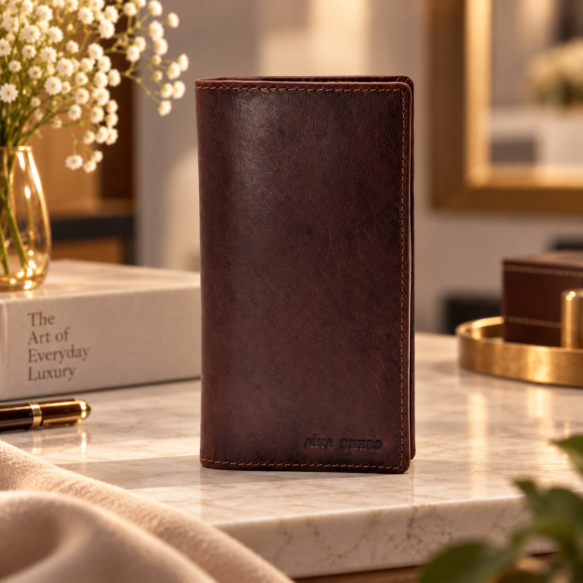 Genuine Leather Wallet RFID – Brown 385BR