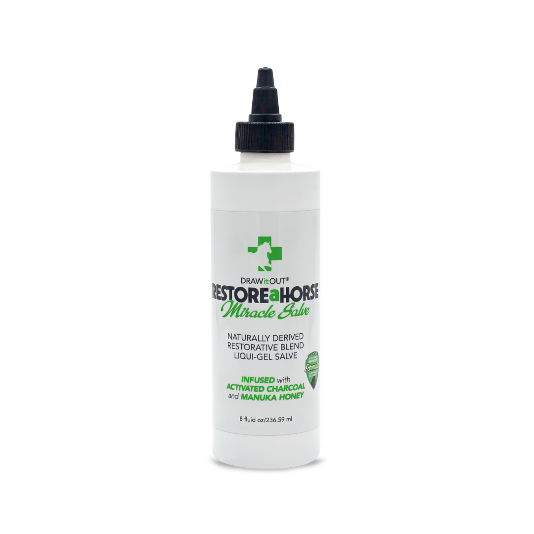 RESTOREaHORSE® Liqui-Gel Salve — 8oz Stay-Put, Deeply Penetrating Skin Support