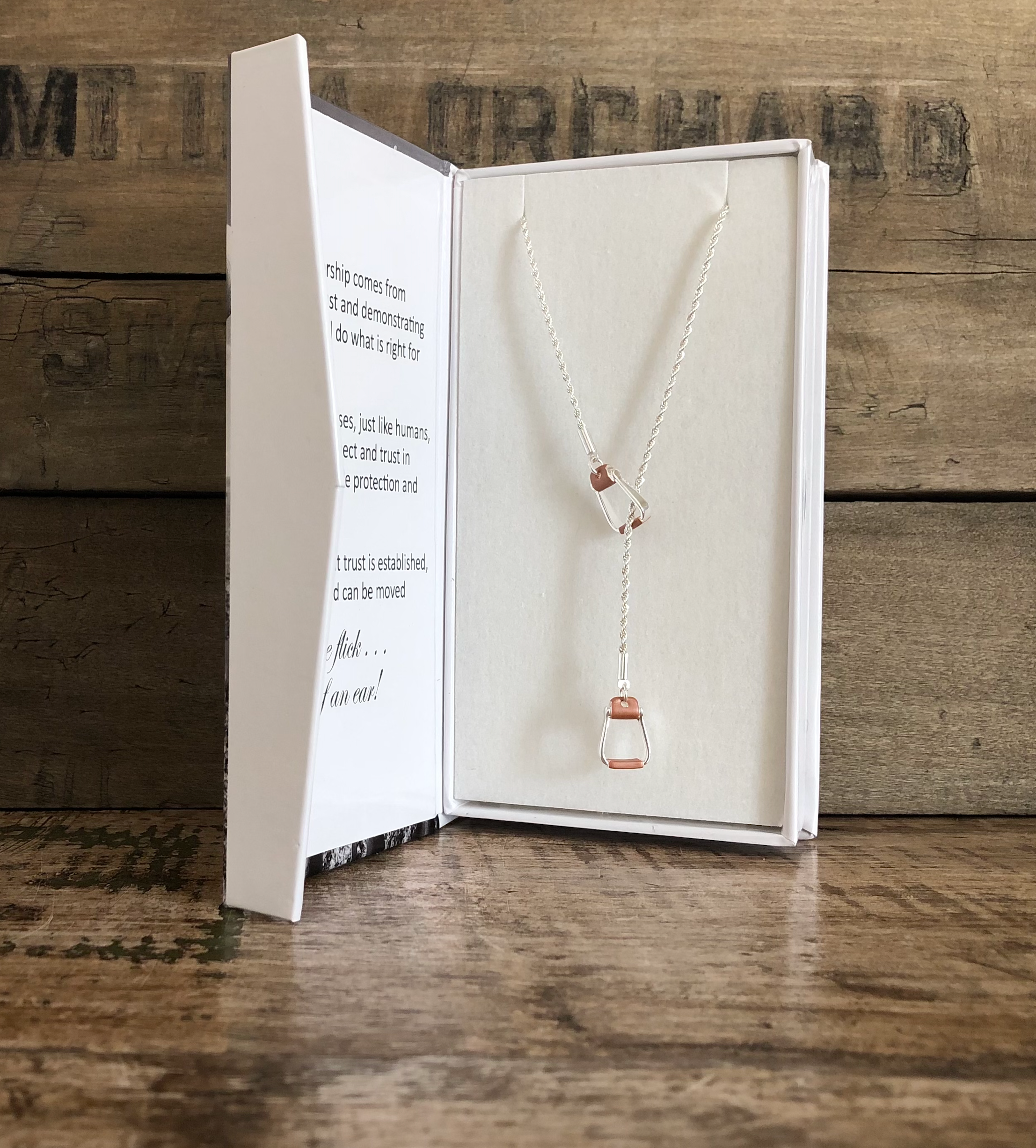 Saddle Stirrup "Y" Necklace Jewelry