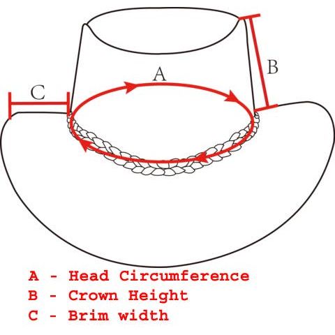 Genuine Leather Western Cowboy Hat Brown #2695