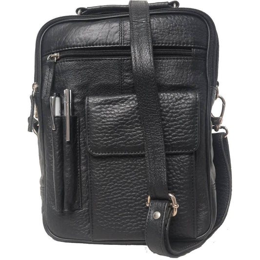 IGI CANADA - Genuine Leather Men's Large Shoulder Messenger Bag # 8550