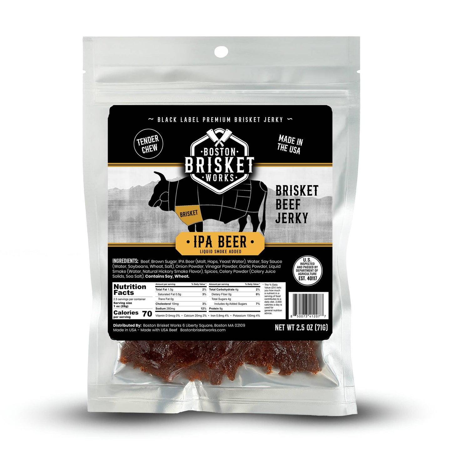 Beef Brisket Jerky "IPA Beer" 71g