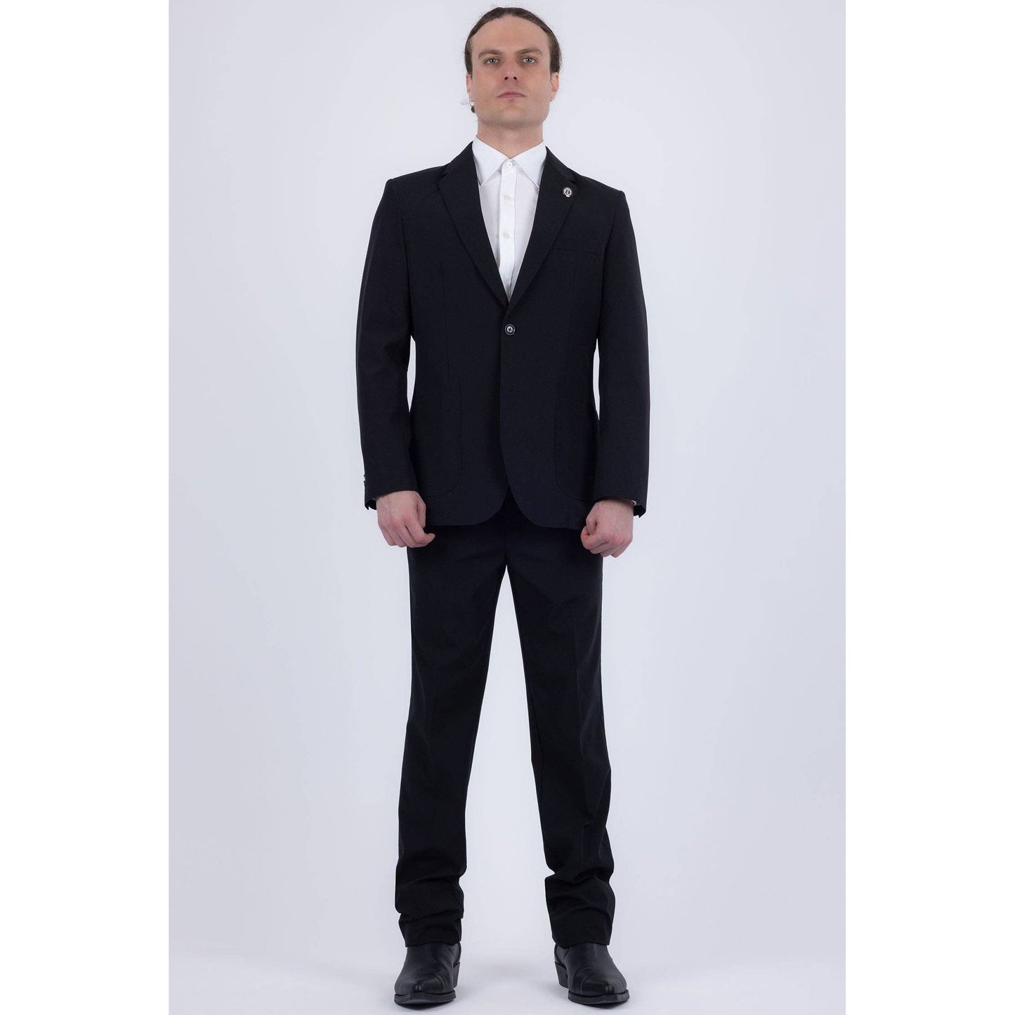 Men's 2-Pieces 2-Button Notch Lapel Suit Set 6SU08