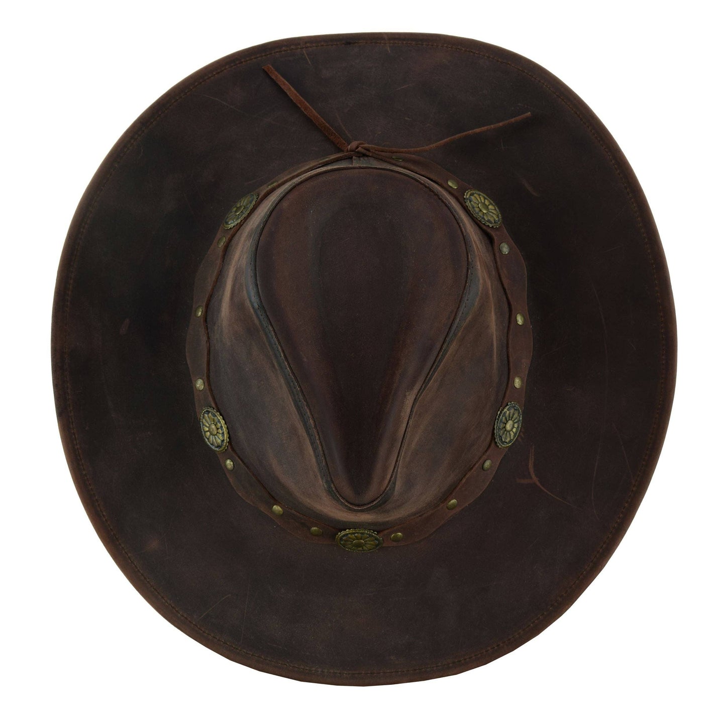 DEADWOOD LEATHER WESTERN COWBOY HAT