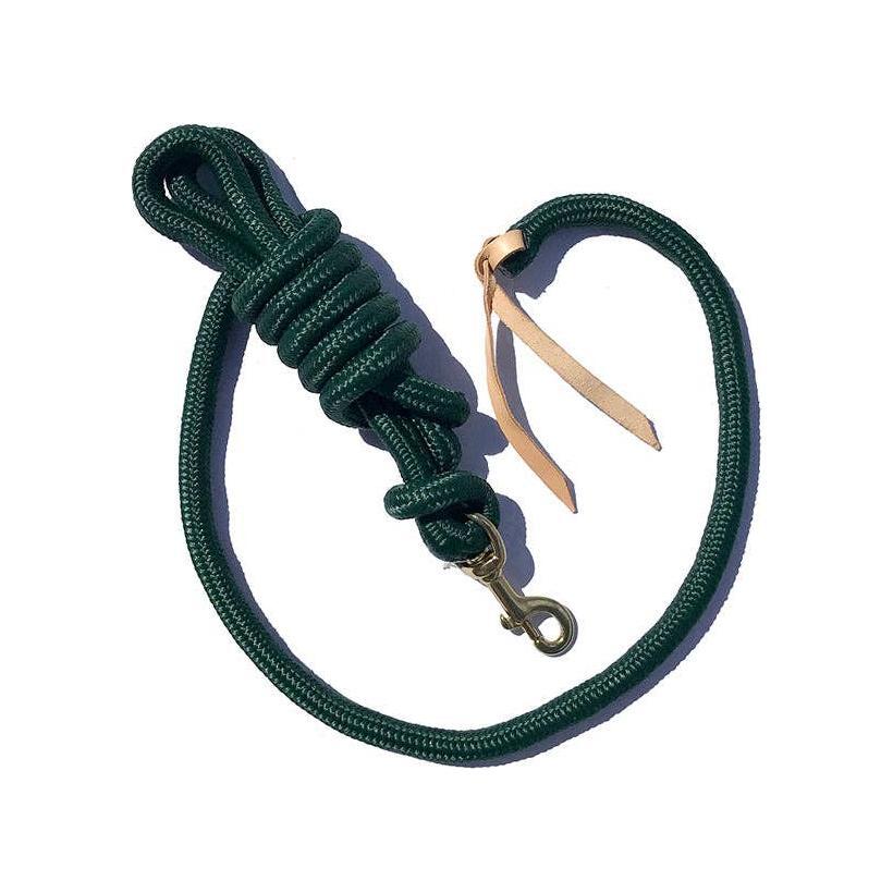 Smart Horse Gear - 5/8" Poly Cowboy Lead 9' w/ Brass Plated Bolt Snap and Leather Popper