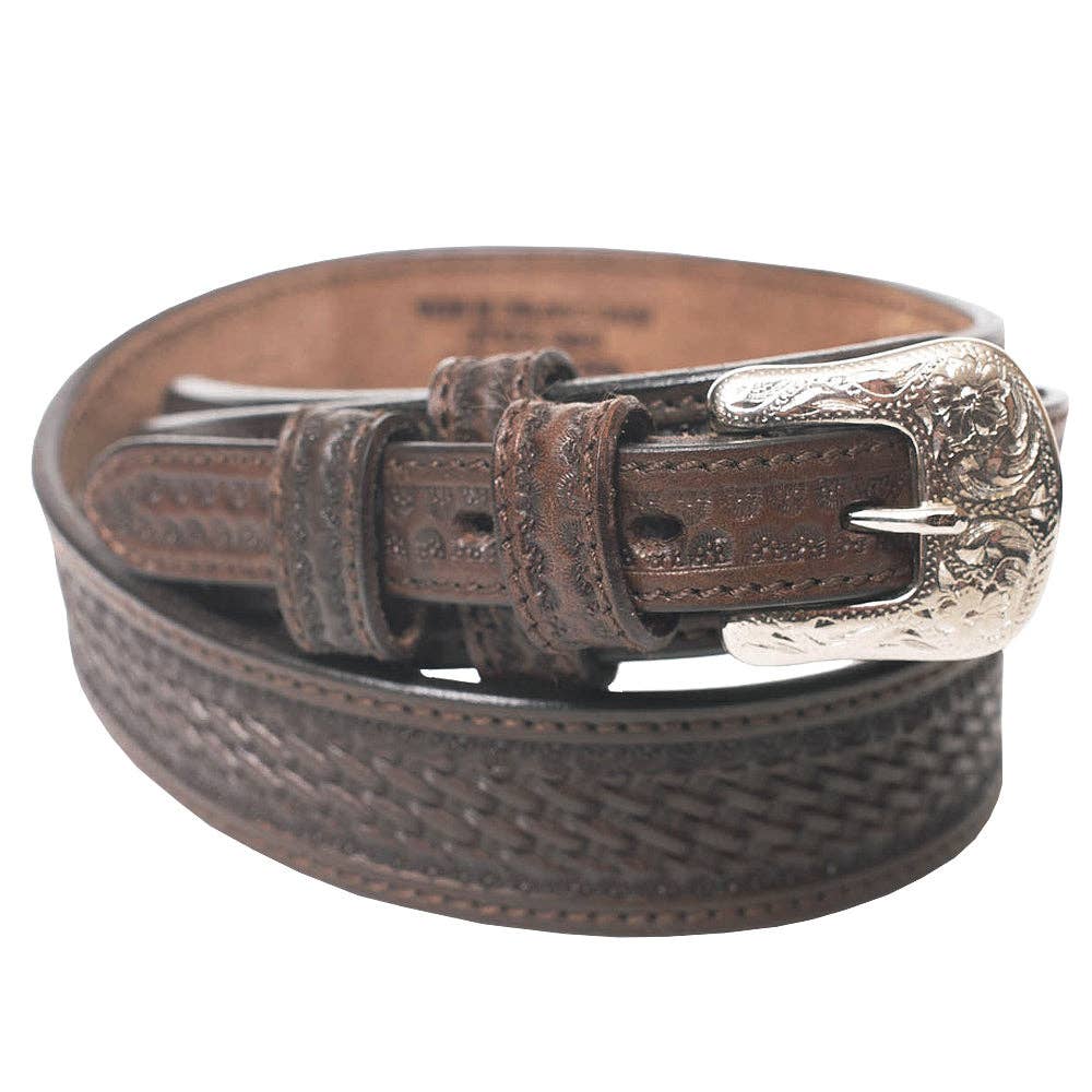 HILASON Men’s Belt, Hand Tooled, Heavy-duty Leather, Western Ranger Belt