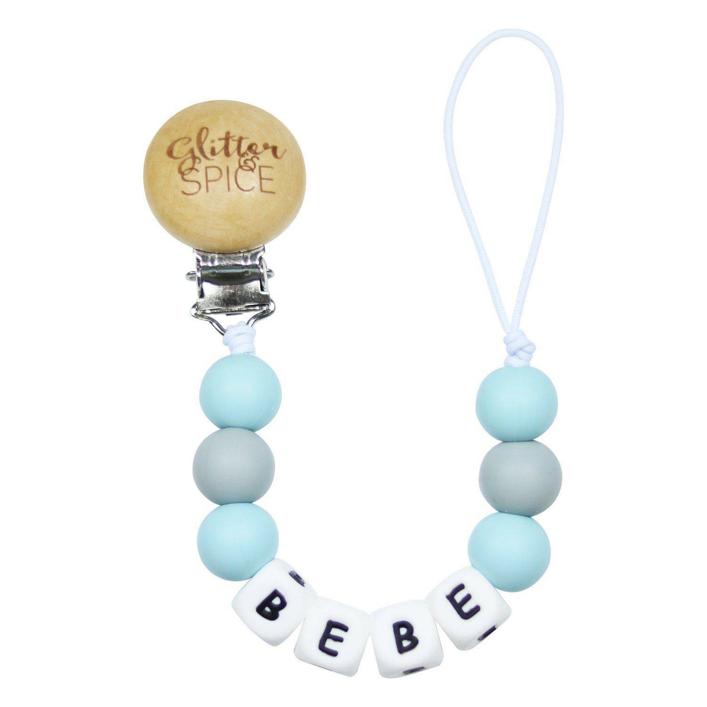 Glitter & Spice - Statement Pacifier Clip - Bebe