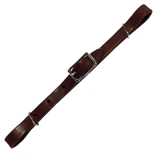 Smart Horse Gear - Leather Flat Curb Strap Dark Oil