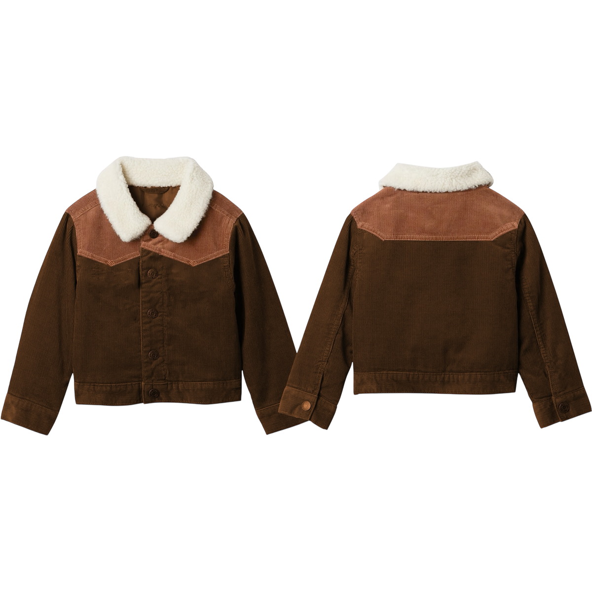 Shea Baby Boys Brown Two-Toned Jacket, SBJ01