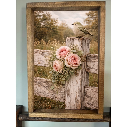 Just a Moment Farmhouse Sign