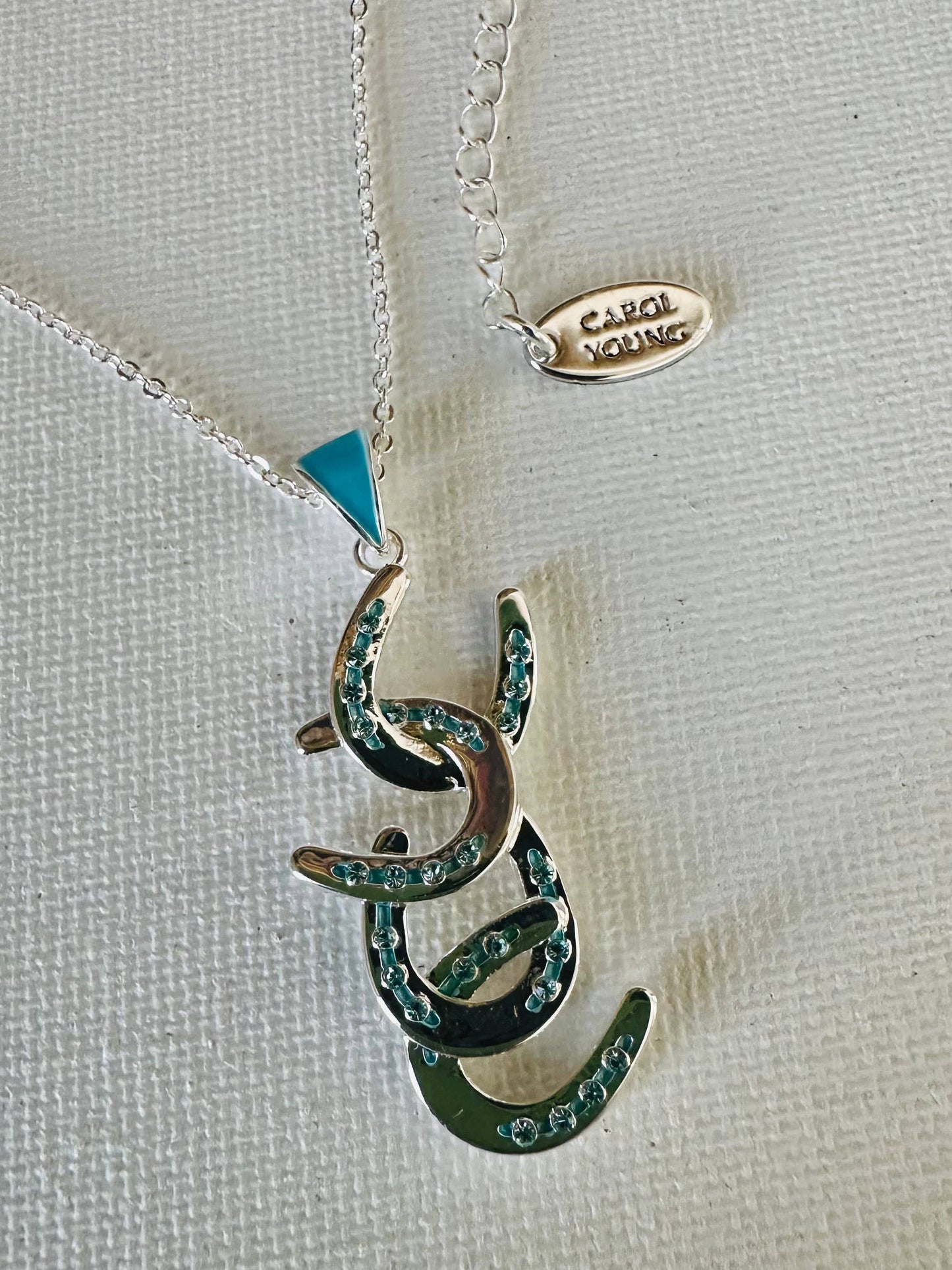 Four horseshoe Petite Necklace Jewelry
