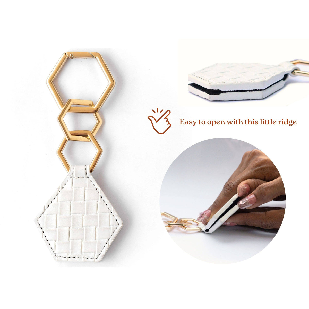 Magnetic Hat Clip - White - Premium hat accessory