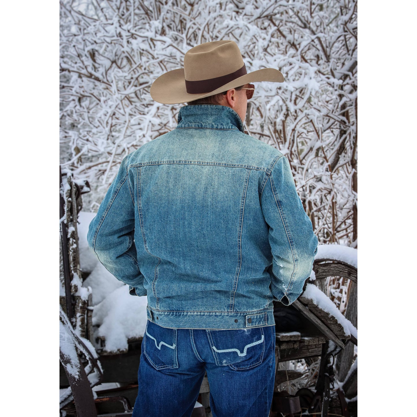 Men's Insulated Western Denim Jacket | Style M261114