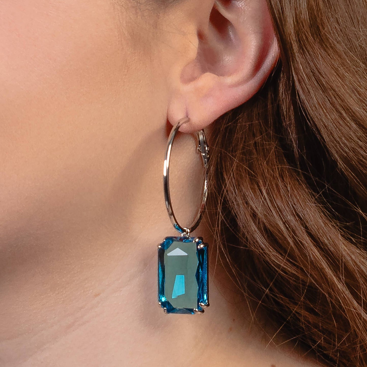 Crystal Hoop Earrings