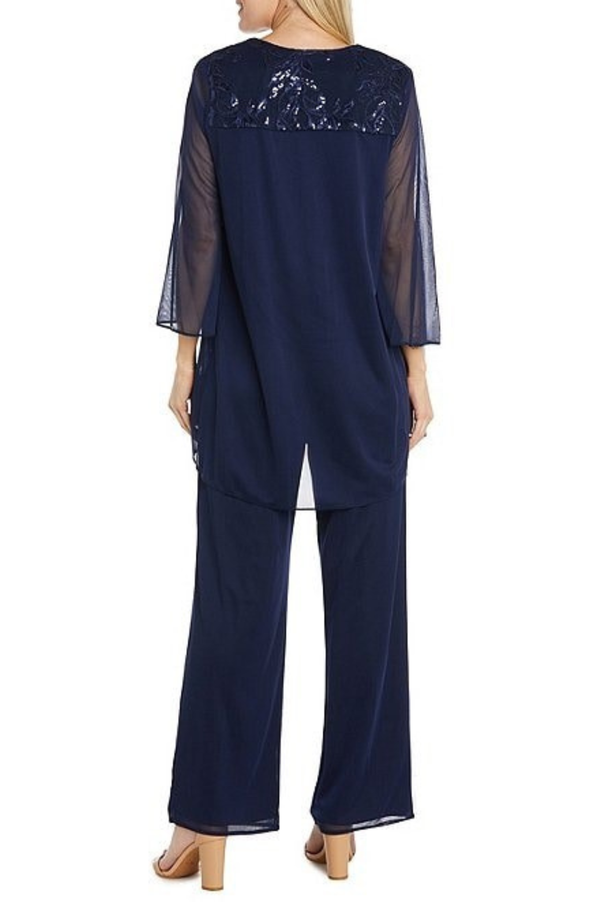 RM Richards 3-Piece Embroidered Sequin Pants Set 42734