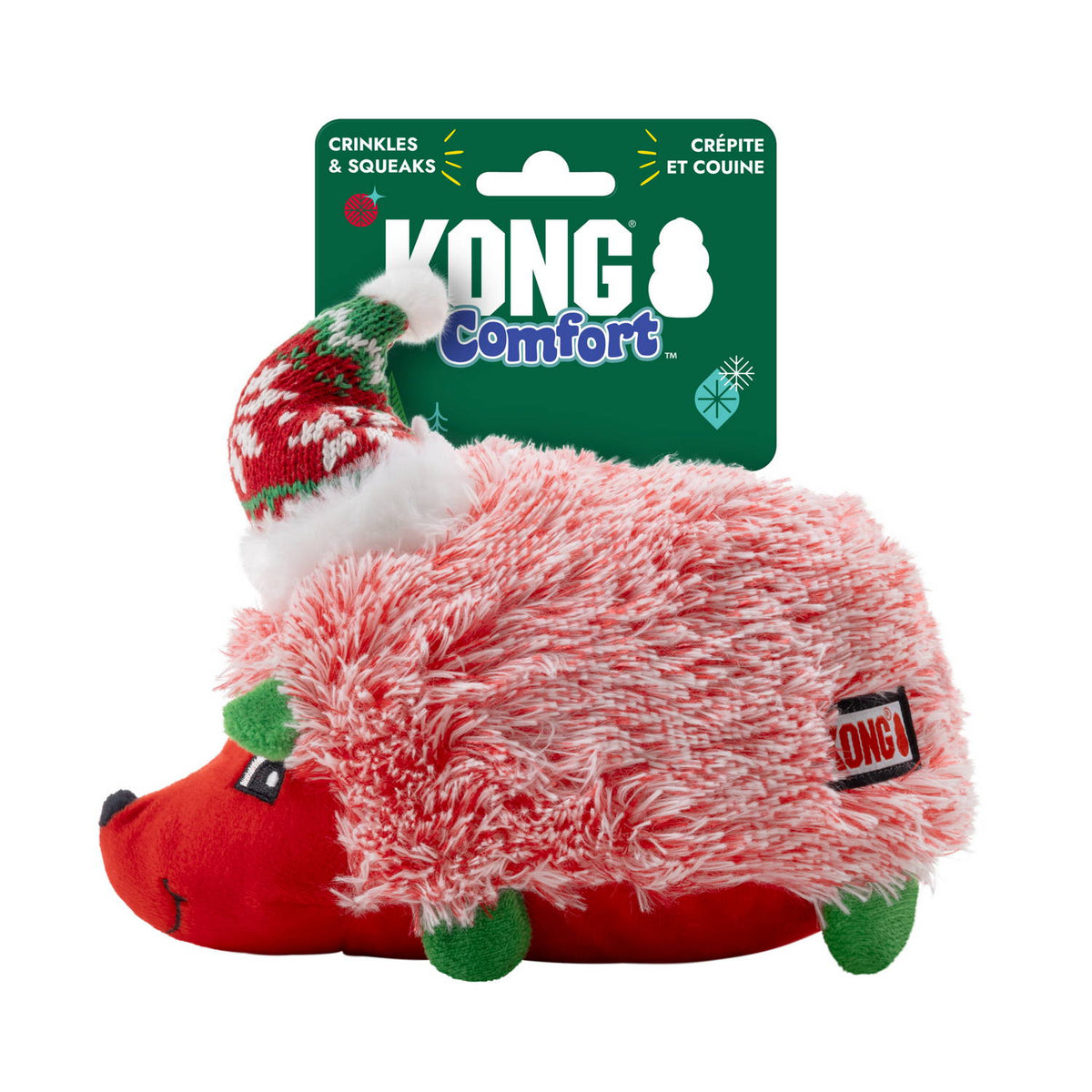 Kong Holiday Comfort Hedgehog Dog Toy