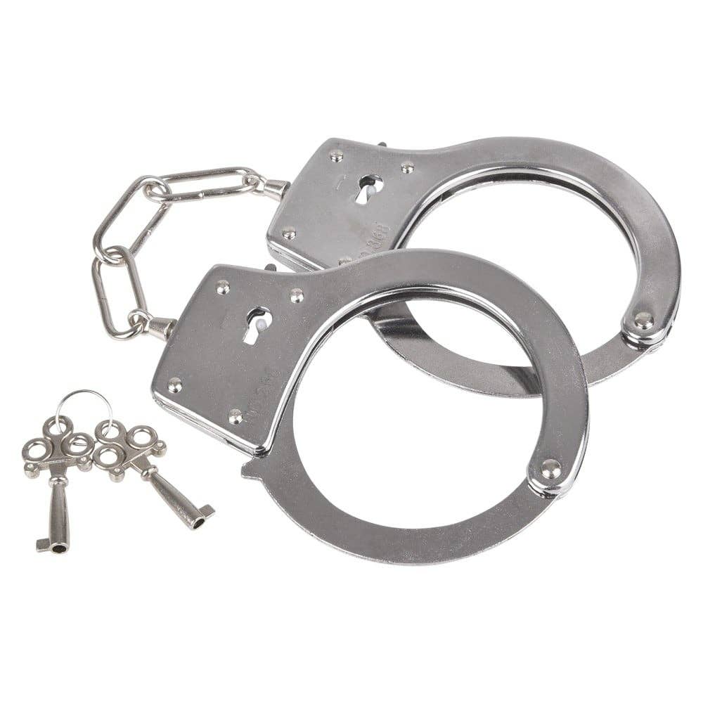 10" WILD WEST DIECAST METAL HANDCUFFS LLB kids toys