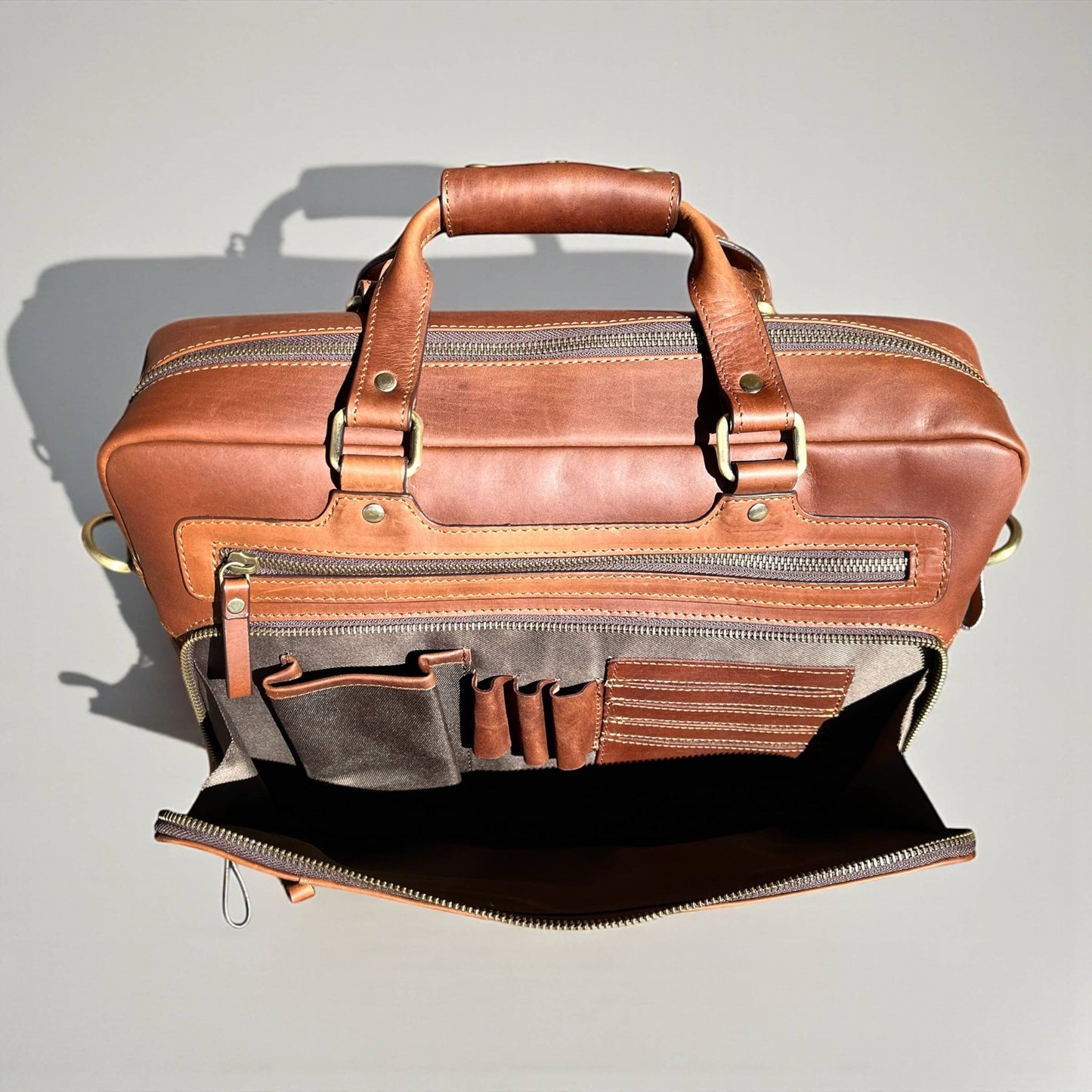 All Leather Briefcase 