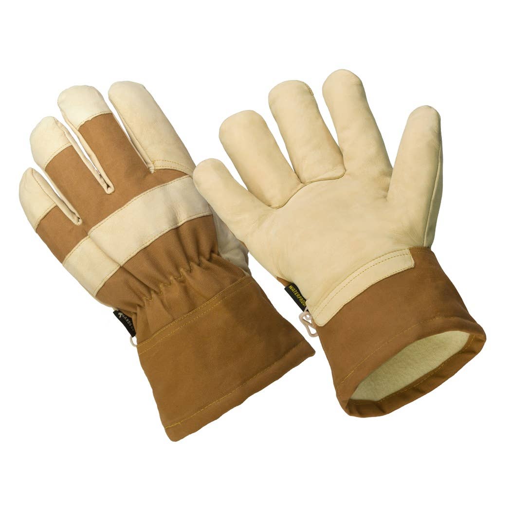 HANDS ON™ Lined Nubuck Goatskin Leather Palm Gloves