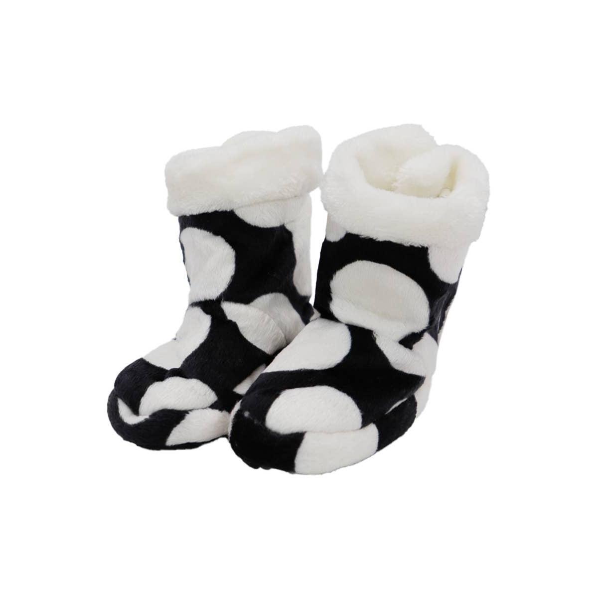 Baby Small Animal Print Fuzzy Fleece Sock Slippers Cap Zone