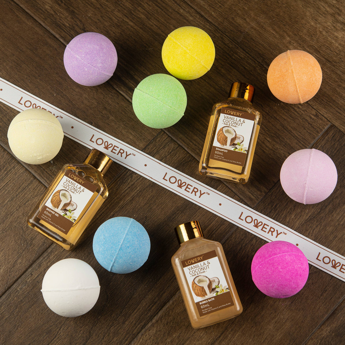 Bath Bombs Gift Set - Home Spa Set in Multiple Fragrances