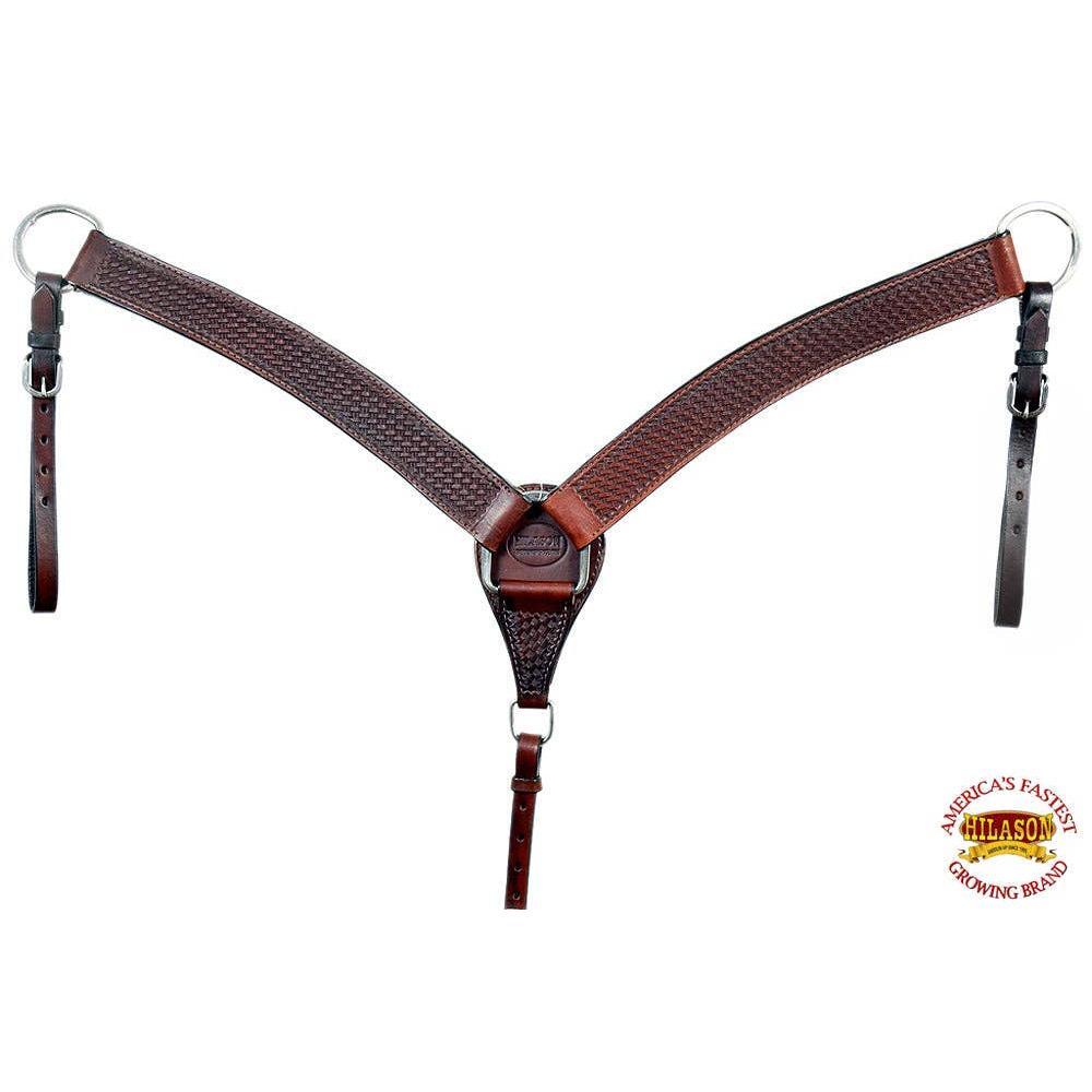 HILASON - Horse Headstall Breast Collar Tack American Leather