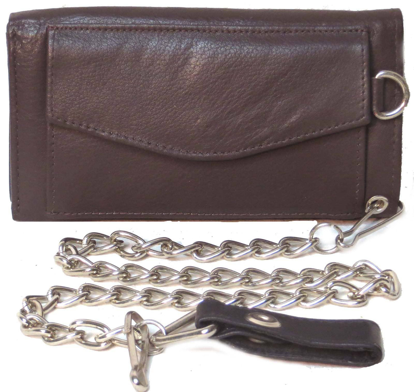 Genuine Leather Cowhide RFID Biker's Wallet #4685RP