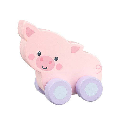 Orange Tree Toys - Pig First Wooden Push Toy